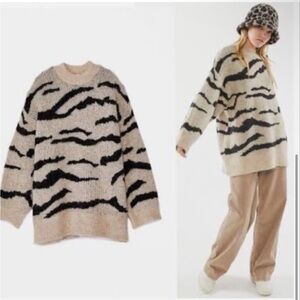 Urban Outfitters Zebra Sweater